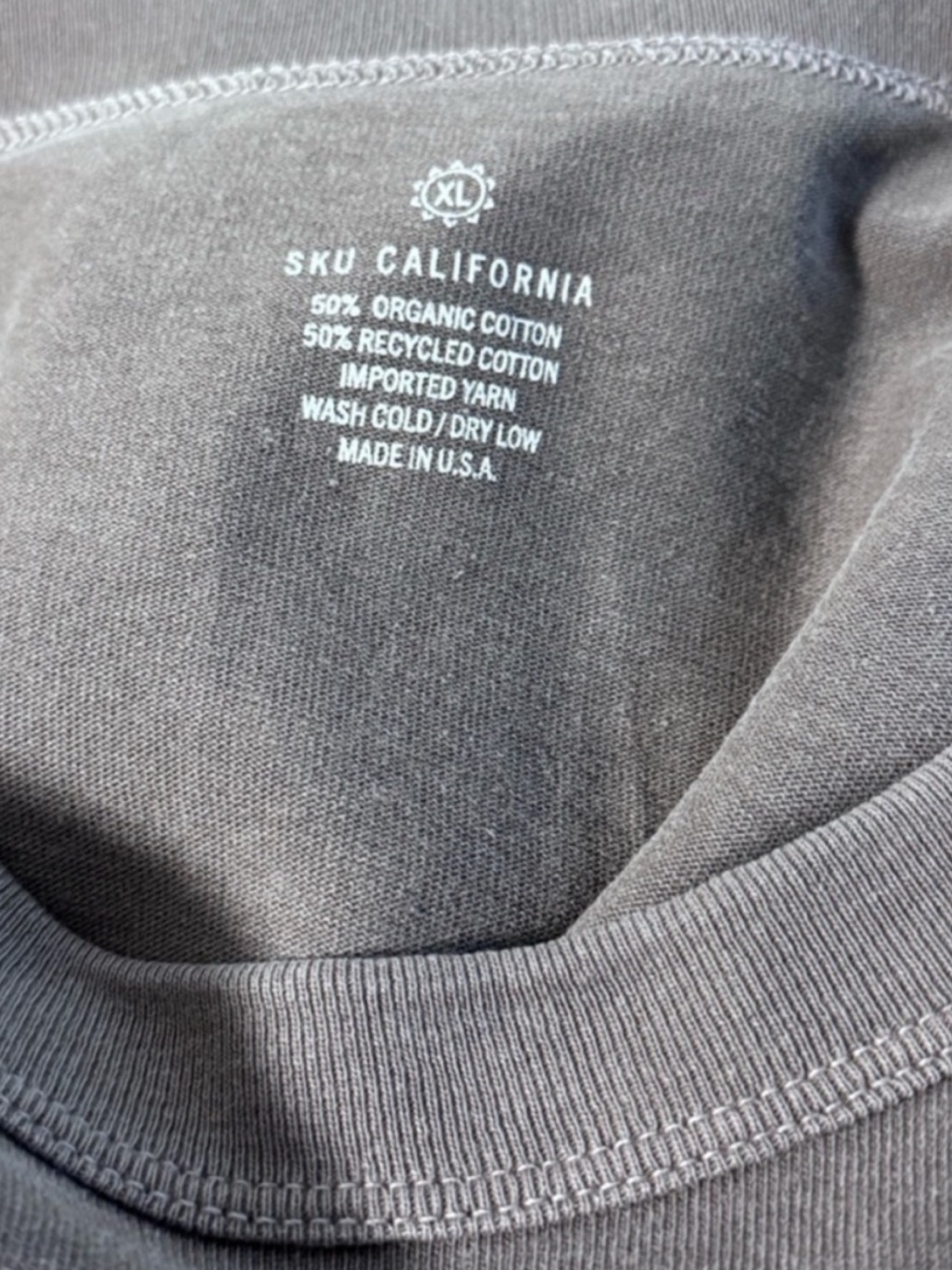 Save Khaki United Organic Recycled Jersey Tee Mocha Xl Nwt — image 6 of 8